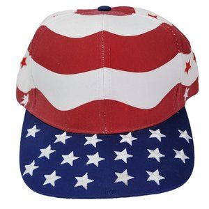 USA‎ Flag STARS & STRIPES Patriotic Baseball Hat Flag Cap Red White Blue Nissin